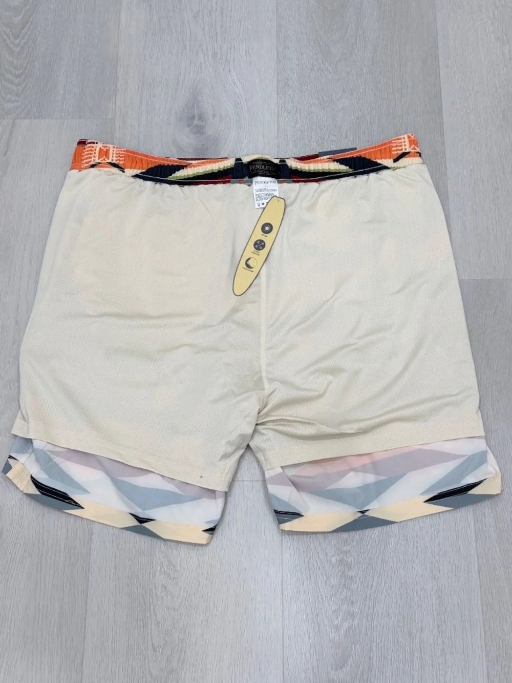 Pendleton Landscape Shoreside Swim Trunks 7” UPF 50+ Built-In Liner Mens L